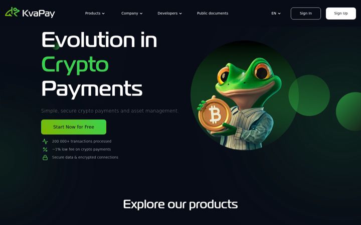 Screenshot of kvapay.com