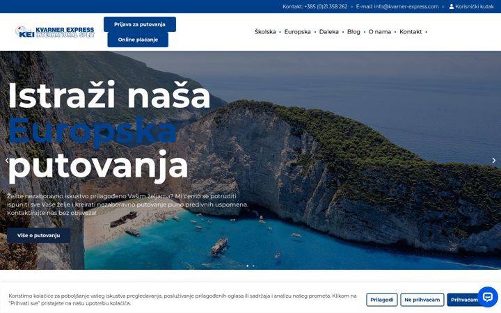 Screenshot of kvarner-express.com