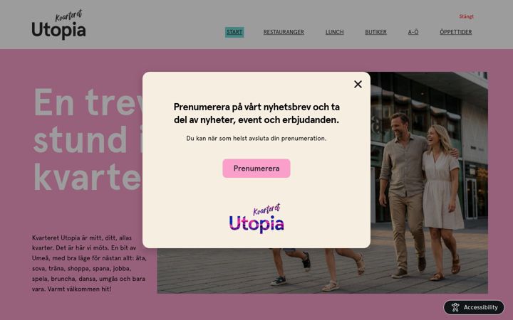 Screenshot of kvarteretutopia.se