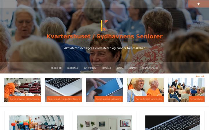 Screenshot of kvartershuset.dk