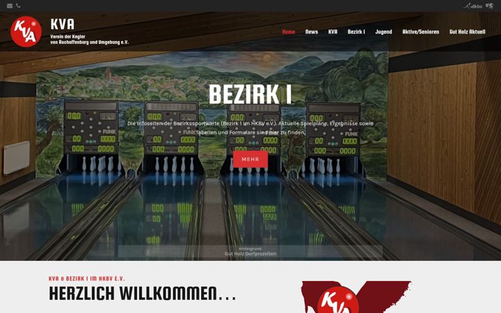 Screenshot of kvaschaffenburg.de