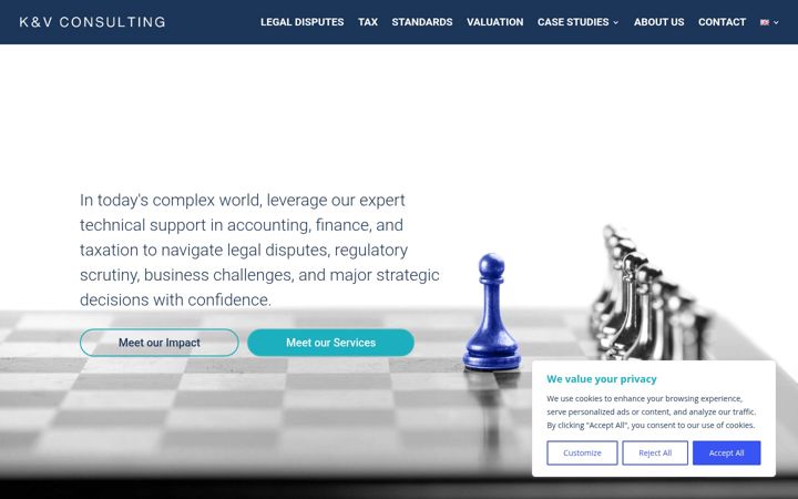 Screenshot of kvconsulting.gr