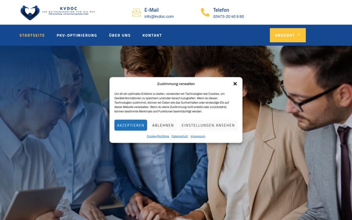 Screenshot of kvdoc.com