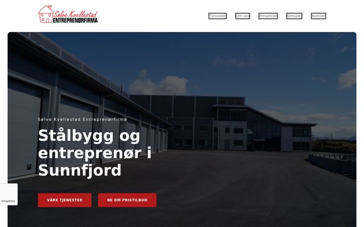 Screenshot of kvellestadstaalbygg.no