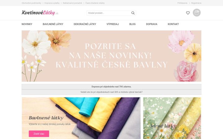 Posnetek zaslona kvetinovelatky.sk