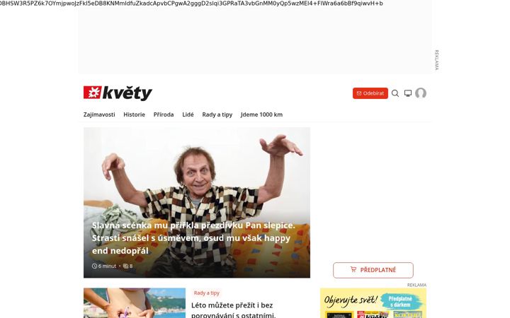 Zrzut ekranu kvety.cz