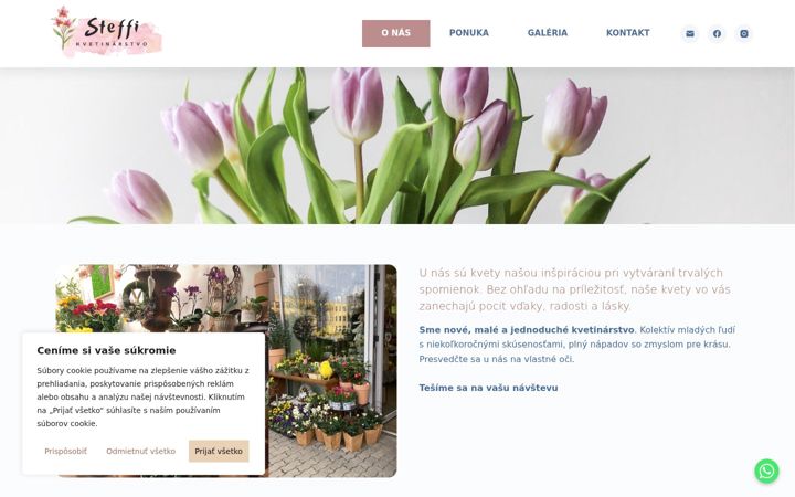 Screenshot of kvetysteffi.sk
