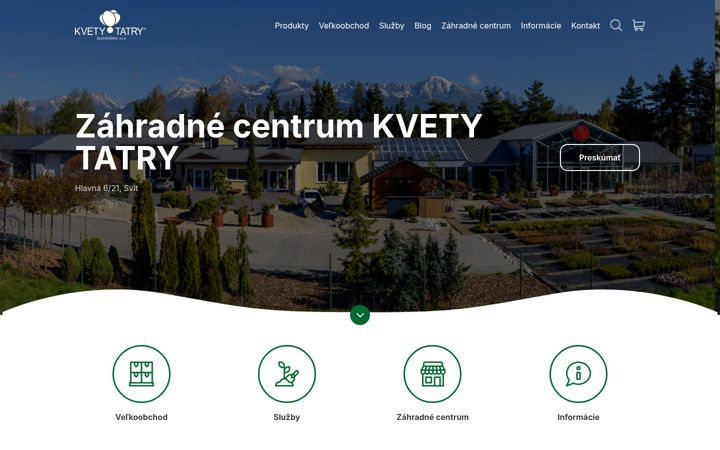 Screenshot of kvetytatry.sk
