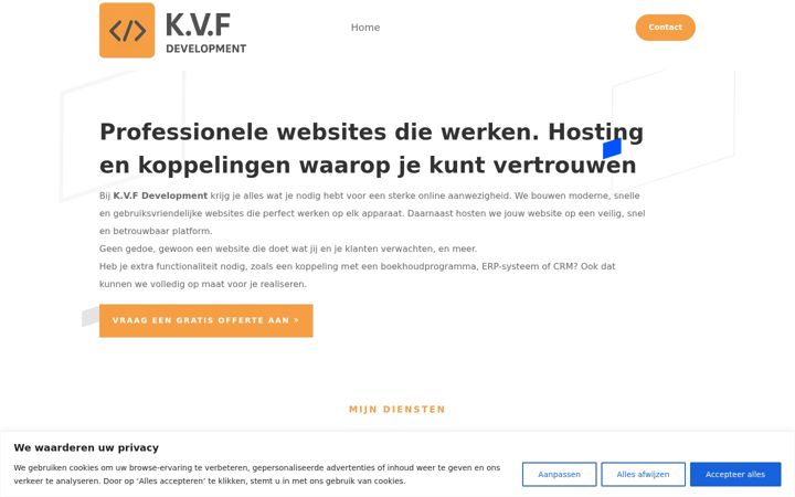 Screenshot of kvf-development.nl