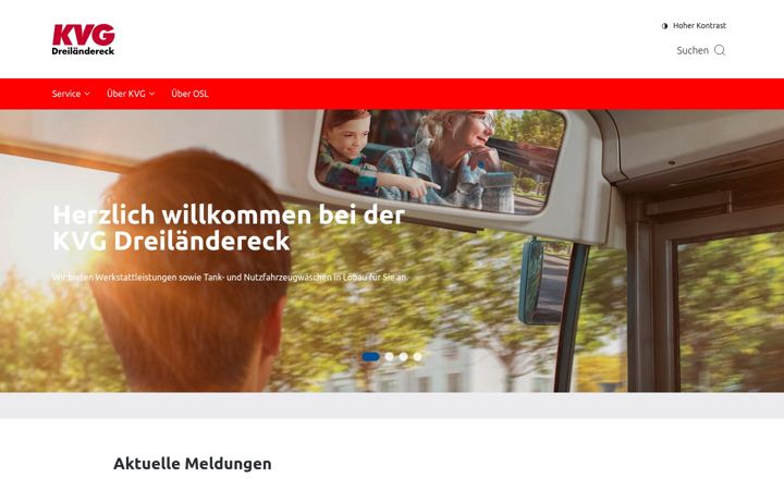 Screenshot of kvg-loebau.de
