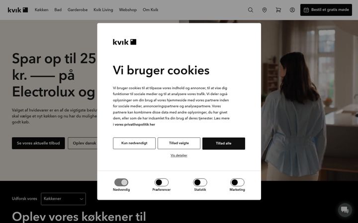 Screenshot of kvik.dk