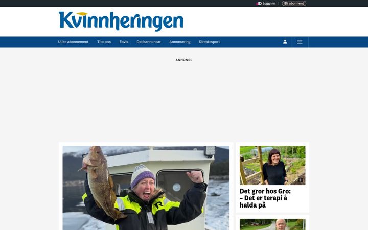 Screenshot of kvinnheringen.no