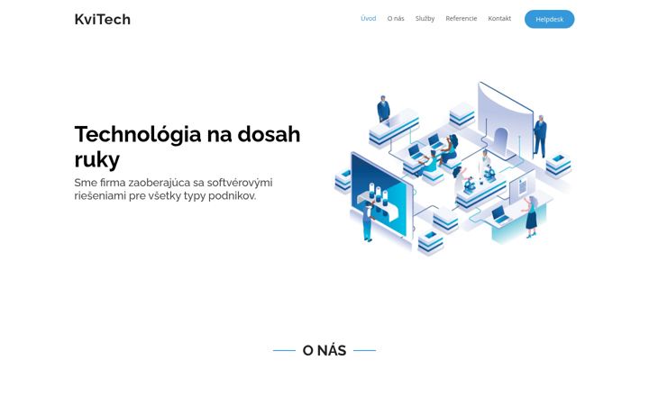 Screenshot of kvitech.sk
