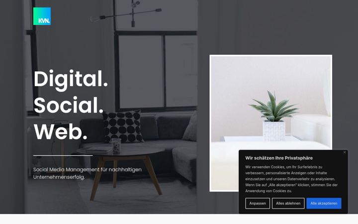 Screenshot of kvnmedia.de