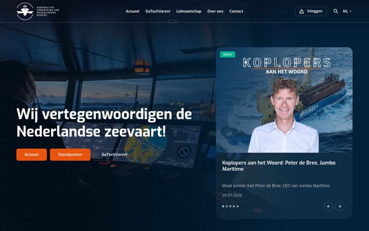 Screenshot of kvnr.nl