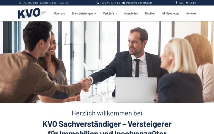 Screenshot of kvo-odenthal.de