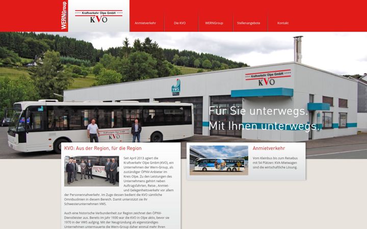 Screenshot of kvo-werngroup.de