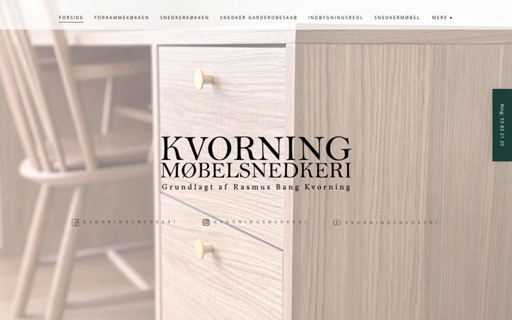 Zrzut ekranu kvorningmobelsnedkeri.dk