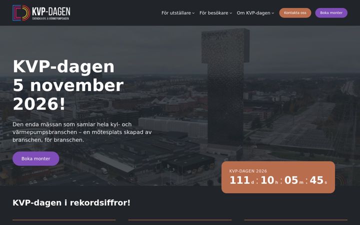 Screenshot of kvpdagen.se