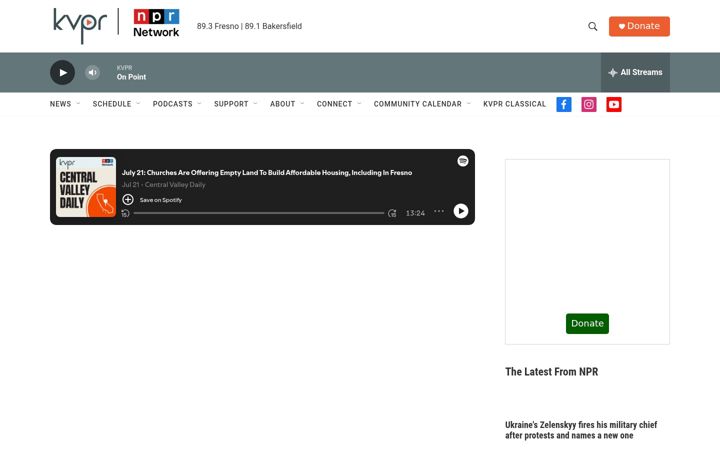 Screenshot of kvpr.org