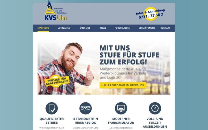 Screenshot of kvs-ulm.de