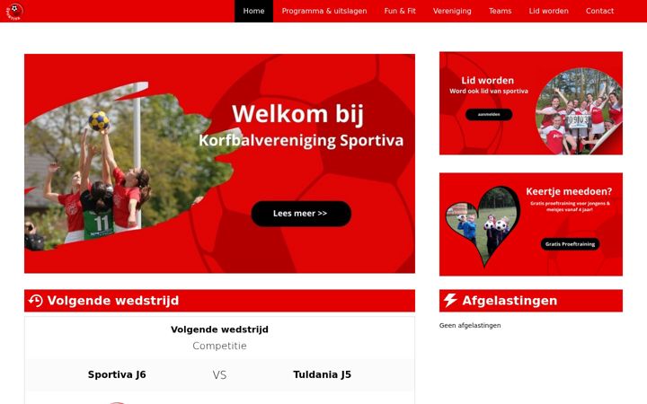 Screenshot of kvsportiva.nl
