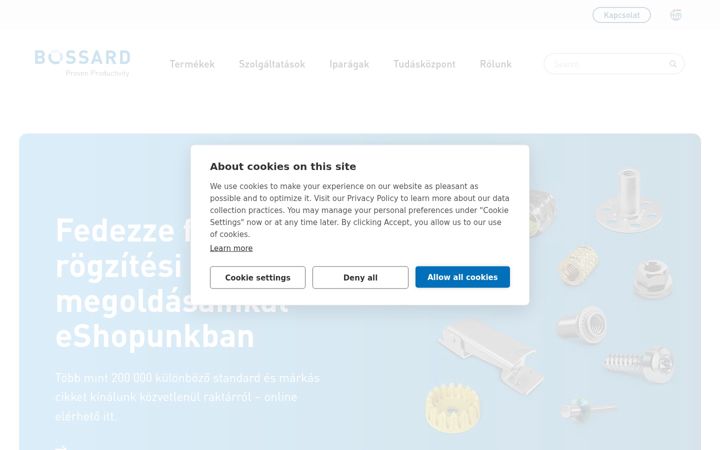 Screenshot van kvt-fastening.hu