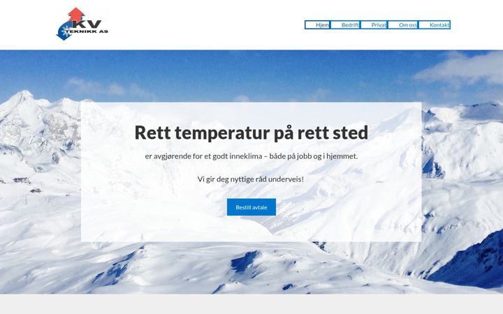 Screenshot of kvteknikk.no