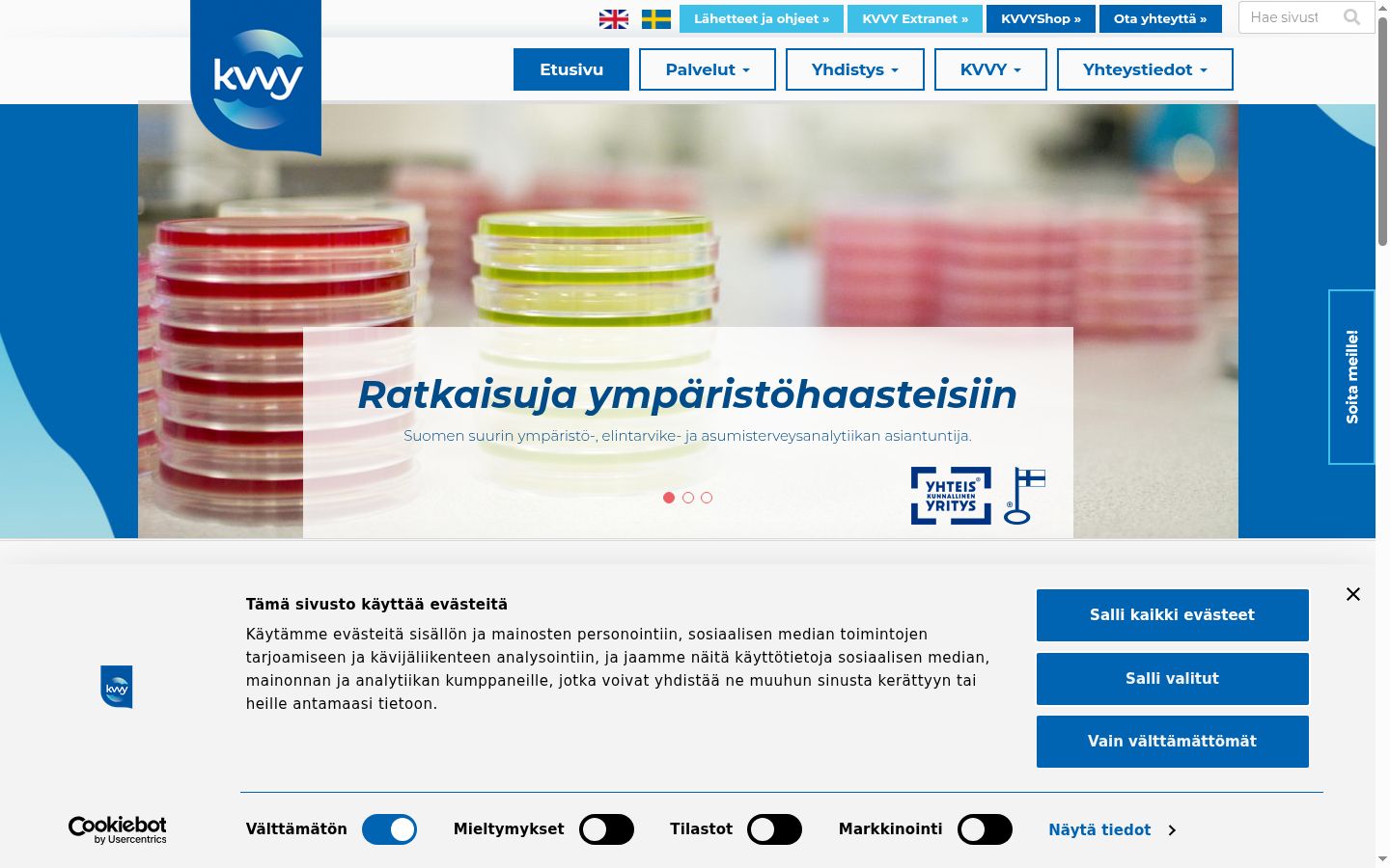 Sutikimo reklamjuostės, rodytos prieš bet kokią sąveiką, ekrano kopija