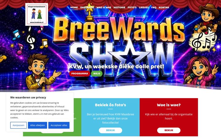 Screenshot of kvw-maasbree.nl