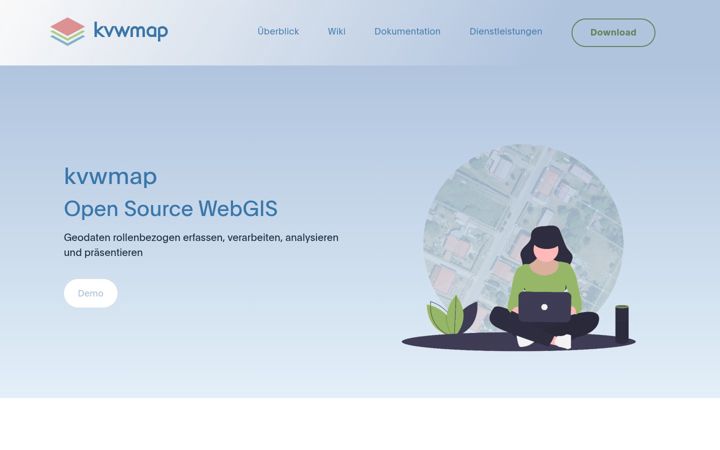 Screenshot of kvwmap.de
