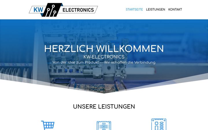 Screenshot of kw-electronics.de