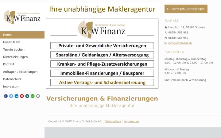 Screenshot of kw-finanz.de