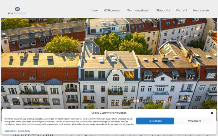 Screenshot of kw-pankow.de