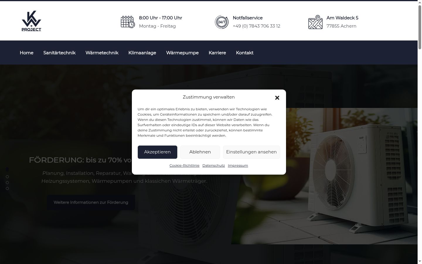 Sutikimo reklamjuostės, rodytos prieš bet kokią sąveiką, ekrano kopija