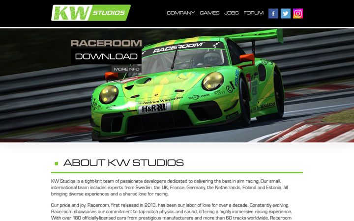 Screenshot of kw-studios.com