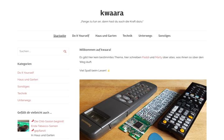 Screenshot of kwaara.de