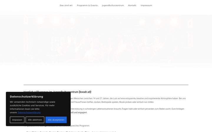 Screenshot of kwadr.at