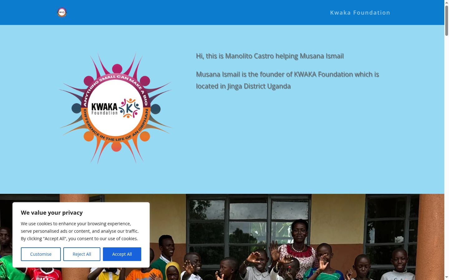 Screenshot tal-banner tal-kunsens muri qabel kwalunkwe interazzjoni