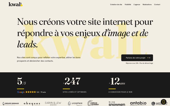 Screenshot of kwalt-digital.com