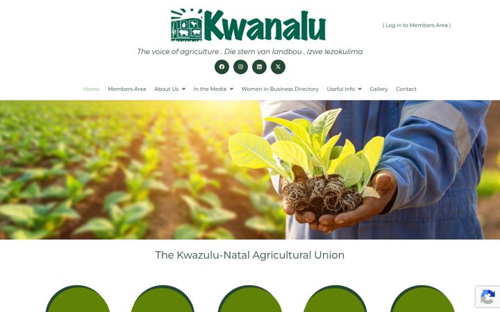 Screenshot of kwanalu.co.za