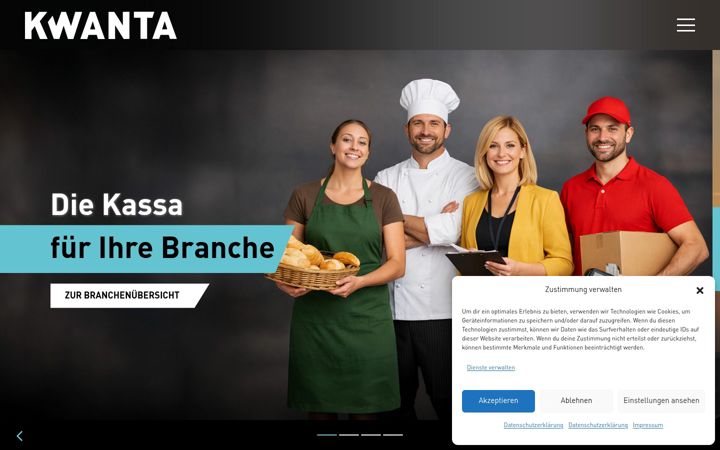 Screenshot of kwanta.com