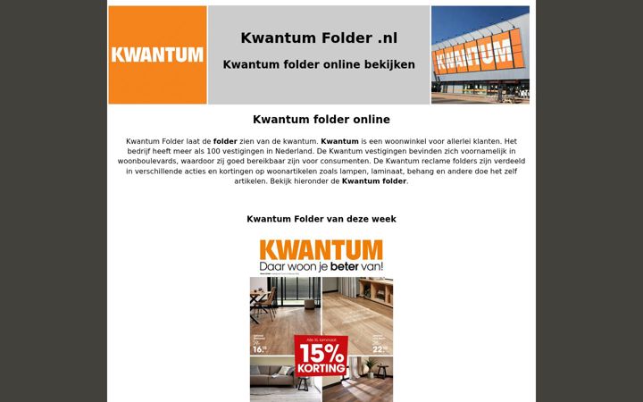 Screenshot of kwantumfolders.nl
