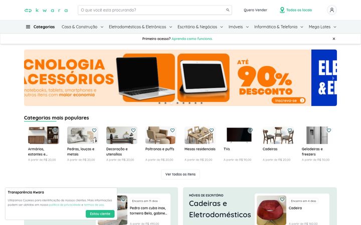 Screenshot of kwara.com.br