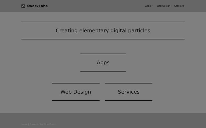 Screenshot of kwarklabs.com