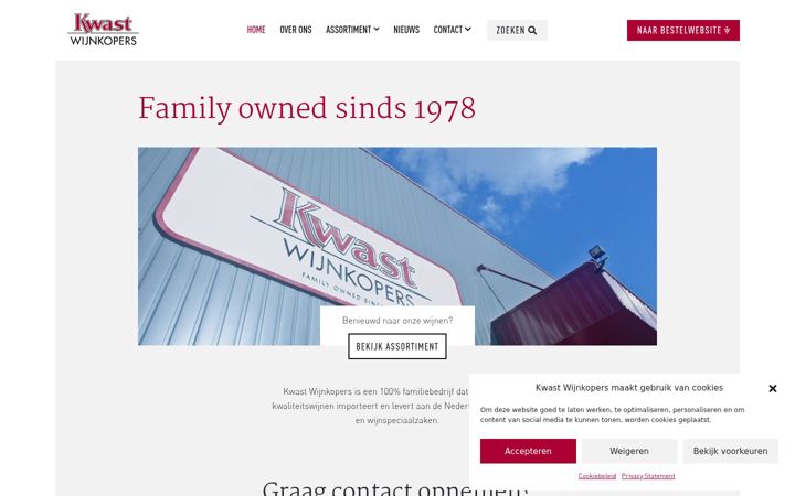Screenshot of kwastwijnkopers.nl