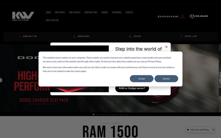 Screenshot of kwauto.com