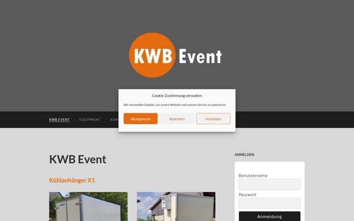 Screenshot of kwb-event.de