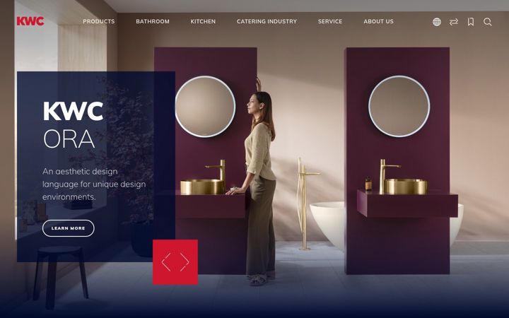 Screenshot of kwc.com