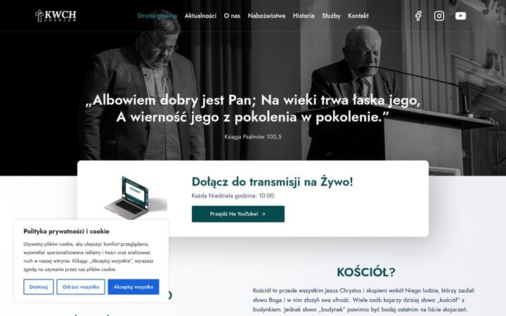 Screenshot of kwch-chorzow.pl